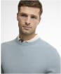 Men's Barbour Essential Honeycomb Crew Neck Sweater - Slate
