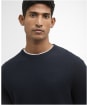Men's Barbour Essential Honeycomb Crew Neck Sweater - Navy