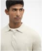 Men's Barbour Pima Cotton Knitted Polo Shirt - Neutral