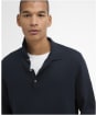 Men's Barbour Pima Cotton Knitted Polo Shirt - Navy