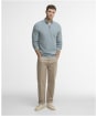 Men's Barbour Essential Honeycomb Half Zip Sweater - Slate