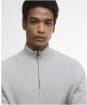 Men's Barbour Essential Honeycomb Half Zip Sweater - Grey Marl