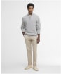 Men's Barbour Essential Honeycomb Half Zip Sweater - Grey Marl