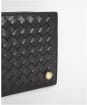 Men's Barbour Farne Woven Leather Wallet - Black