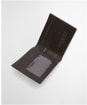 Men's Barbour Farne Woven Leather Wallet - Brown