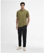 Men's Barbour International Essential Polo - Cable Olive