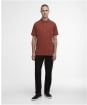 Men's Barbour International Essential Polo - Burnt Henna