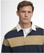 Men's Barbour Broome Rugby Shirt - NAVY/TRENCH