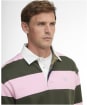 Men's Barbour Broome Rugby Shirt - Pink