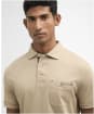 Men's Barbour Premium Corpatch Tailored Polo Shirt - Washed Stone