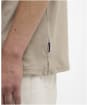 Men's Barbour Steventon Linen Blend Tailored Fit Polo Shirt - Concrete