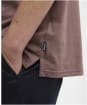 Men's Barbour Steventon Linen Blend Tailored Fit Polo Shirt - Peppercorn