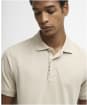 Men's Barbour Reston Tartan Trim Tailored Polo Shirt - Mist