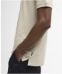 Men's Barbour Reston Tartan Trim Tailored Polo Shirt - Mist