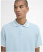 Men's Barbour Ferriby Tailored Textured Polo Shirt - Surf Blue