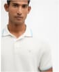 Men's Barbour Ferriby Tailored Textured Polo Shirt - Whisper White