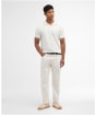 Men's Barbour Ferriby Tailored Textured Polo Shirt - Whisper White