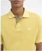 Men's Barbour Washed Tartan Tailored Fit Pique Polo Shirt - Washed Yellow