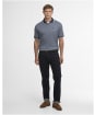 Men's Barbour Weston Textured Polo Shirt - Navy