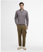 Men’s Barbour International Essential Half Zip Sweater - Aluminium