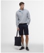 Men's Barbour Pique Interlock Half Zip Sweatshirt - Grey Marl