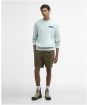 Men's Barbour Livingstone Crew Neck Sweatshirt - Mint Blue