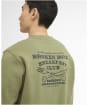 Men's Barbour International Staithes Graphic Sweatshirt - Olvine