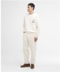 Men's Barbour International Staithes Graphic Sweatshirt - Whisper White