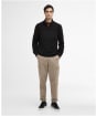 Men's Barbour International Kaspian Half Zip Sweatshirt - Black