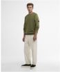 Men's Barbour International Kaspain Crew Sweatshirt - Burnt Olive