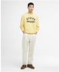 Men's Barbour International Chainstitch Sweatshirt - Dusky Citron