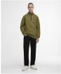 Men's Barbour International Markford Half Zip Sweatshirt - Cable Olive