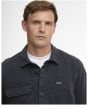 Men's Barbour Lingfield Canvas Overshirt - Navy