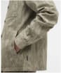 Men's Barbour Ross Printed Overshirt - Grey Olive