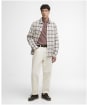 Men's Barbour Vennel Textured Tartan Overshirt - Oban Mist Tartan