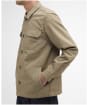 Men's Barbour Draftmen Cotton Slub Overshirt - Grey Olive