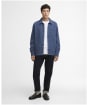 Men's Barbour Aickmen Textured Denim Overshirt - Indigo