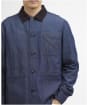 Men's Barbour International Piligan Herringbone Denim Overshirt - Indigo