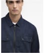Men's Barbour International Blackstreak Summer Jacquard Overshirt - Navy