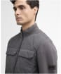 Men's Barbour International Ethan Funnel Neck Quilted Sweat - Charcoal