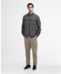 Men's Barbour International Ethan Funnel Neck Quilted Sweat - Charcoal