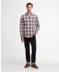 Men's Barbour Hillroad Long Sleeve Tailored Fit Cotton Shirt - Peppercorn