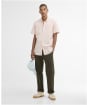 Men's Barbour Cresswell Seersucker Summer Fit Shirt - Mineral Pink