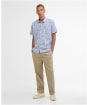 Men's Barbour Nelson Gingham Summer Fit Shirt - Blue