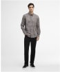 Men's Barbour International Peregrine Check Shirt - Burnt Henna