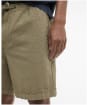 Men's Barbour Seersucker Relaxed Shorts - Grey Olive