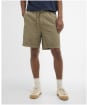 Men's Barbour Seersucker Relaxed Shorts - Grey Olive