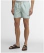 Men's Barbour Water Reactive Leaf Print Swim Short - Mint Blue