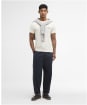 Men's Barbour Cranmer Logo T-Shirt - Whisper White