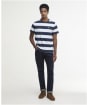 Men's Barbour Meldon Stripe T-Shirt - Navy